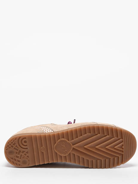 Sneakers Billie Uit Leder Semerdjian Beige women BILLI244 ander zicht 4